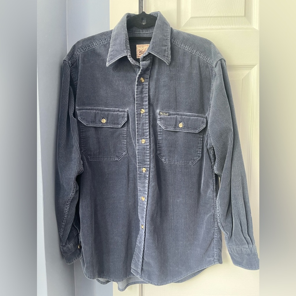 Woolrich Men’s Blue Corduroy Button Down